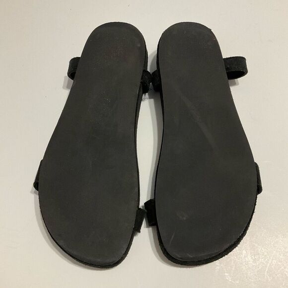 Bimba y Lola Suede Chain Fisherman Sandals, Size 37. (6.5/7 US) Black Spain. - Picture 11 of 16